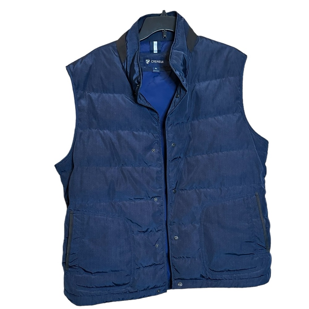 DANIEL CREMIEUX - Feather insulated 50% duck down feathers  XL Vest‎ Navy